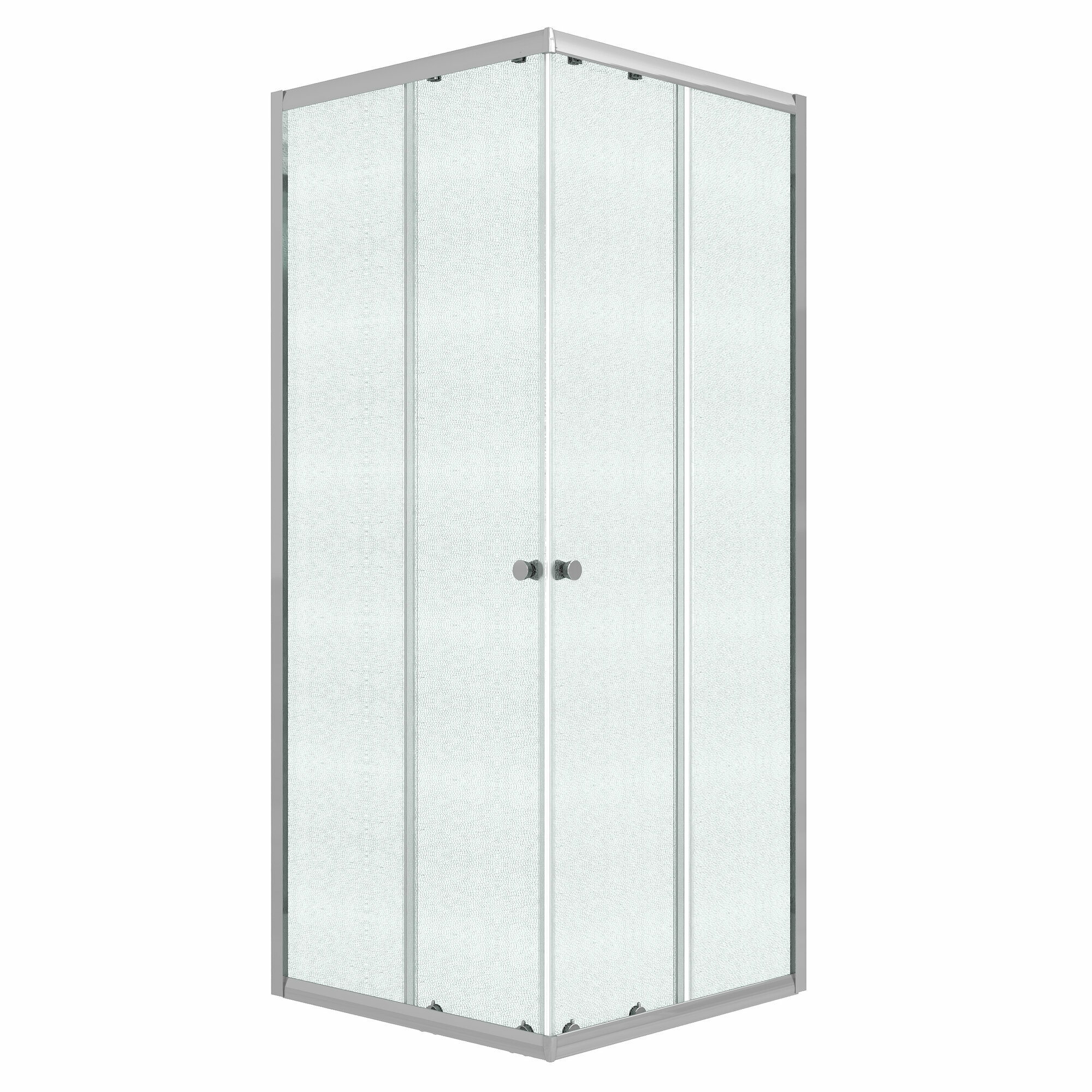 Душевое ограждение Niagara Eco NG-1009-14QMT (90х90х190) квадрат раздвижное хром стекло матовое1 ме