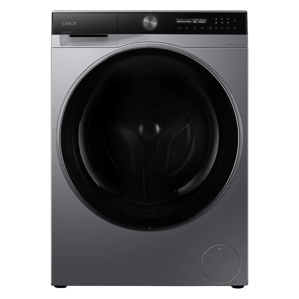 Стиральная машина Candy C37W4 27MBBR-07, серый, 7кг, инверторный мотор
