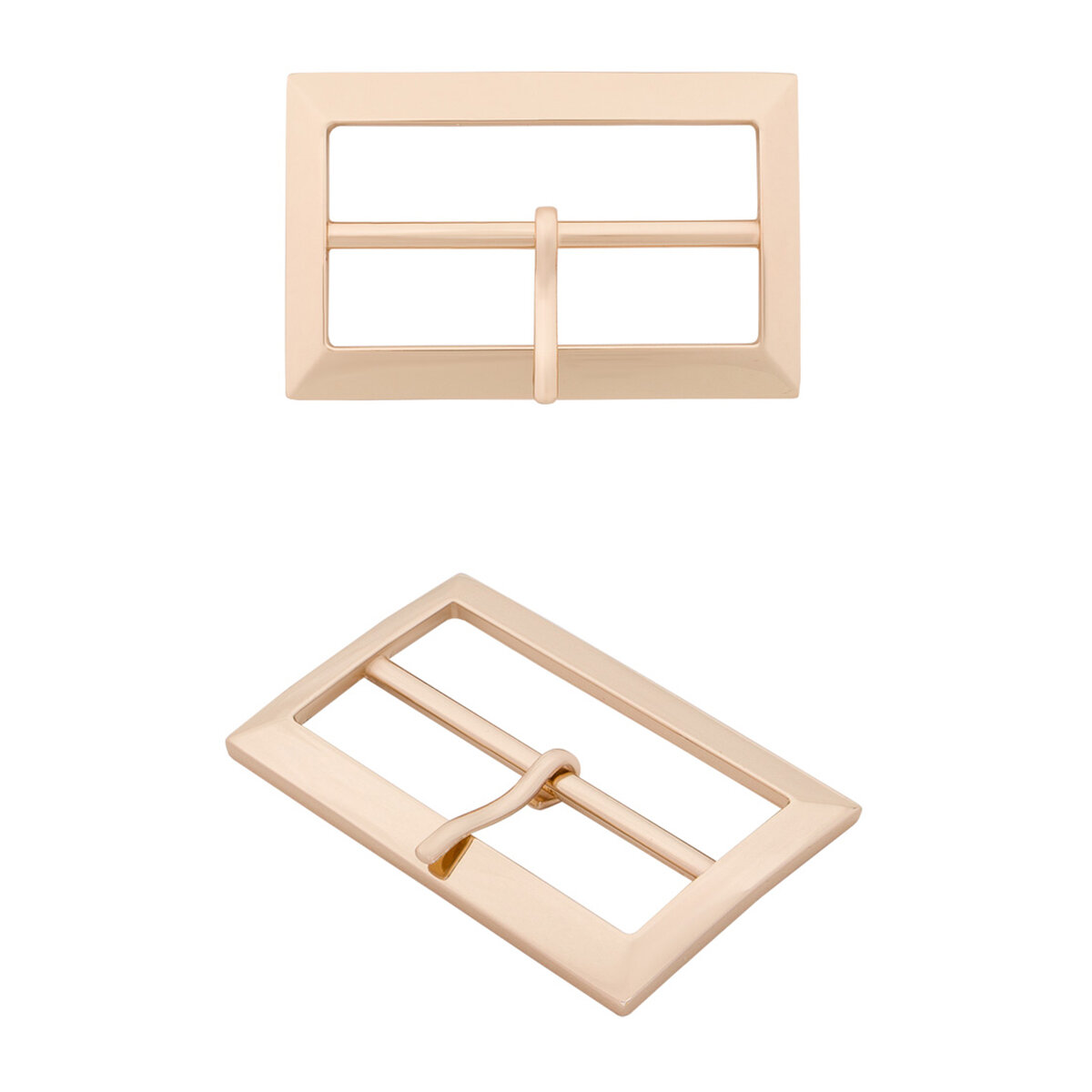 Пряжка для ремня 50 мм, металлическая, прямоугольная, Айрис (золото)