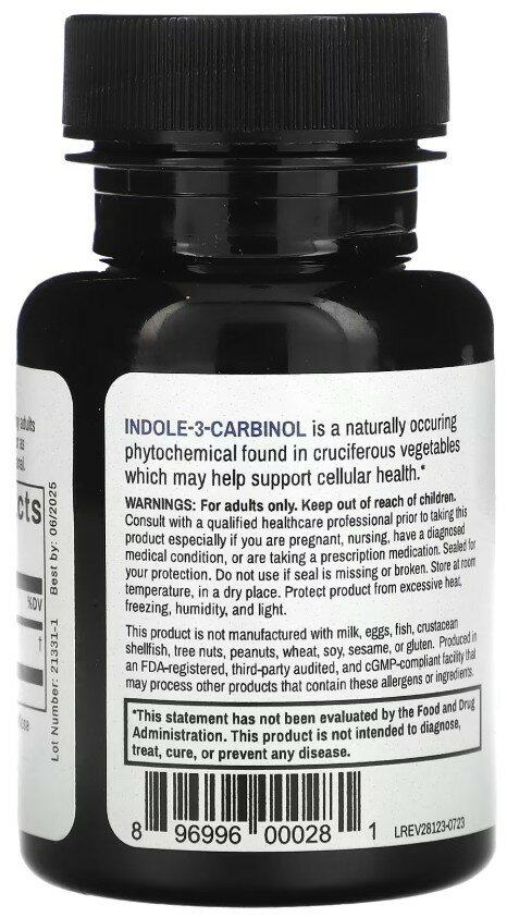 Advance Physician Formulas, Indole-3-Carbinol, индол 3-карбинол, поддержка гормонального баланса, 200 мг, 60 капсул — фото 1
