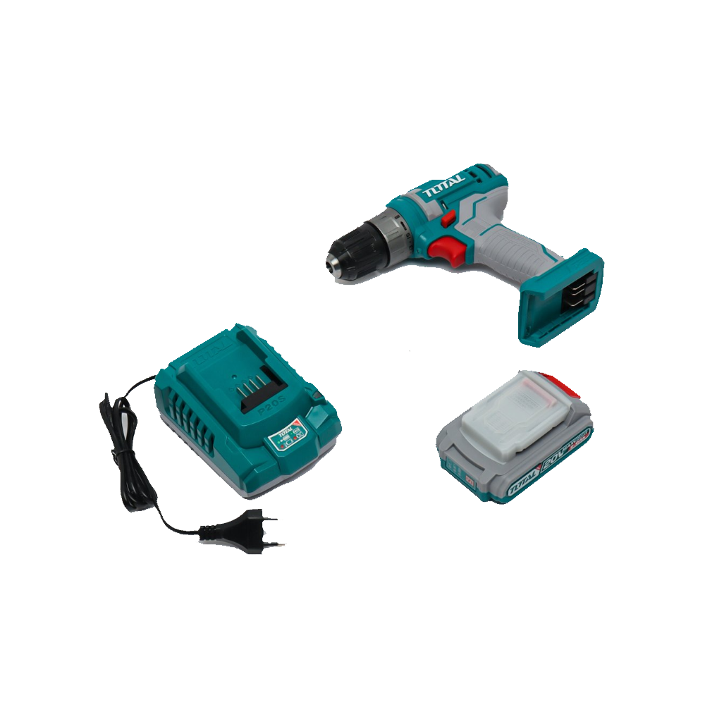 Дрель-шуруповёрт TOTAL TDLI200518, 2 скорости, 20В, быстрозажимной патрон — фото 1