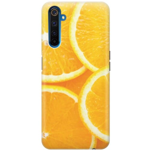 фото Cиликоновый чехол на realme 6 pro / рилми 6 про с принтом "апельсины" gosso