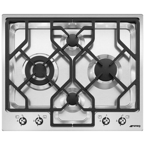 Газовая варочная панель Smeg PGF64-4 серебристый 5589000₽