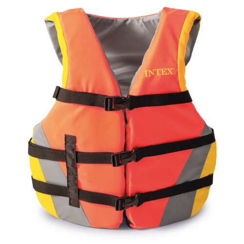 жилет для плавания детский bestway 32147 с рукавами и пенопластовыми вставками зеленый 3 6 лет 18 30 кг Жилет для плавания INTEX 69680