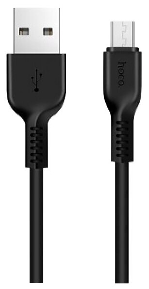 Дата-кабель Hoco X20 USB-MicroUSB (2.4 А) 3 м, черный