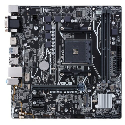 Материнская плата ASUS PRIME A320M-K/CSM Retail soic8 sop8 flash chip ic test clips board adpter bios 24 25 93 programmer socket programer ocket support