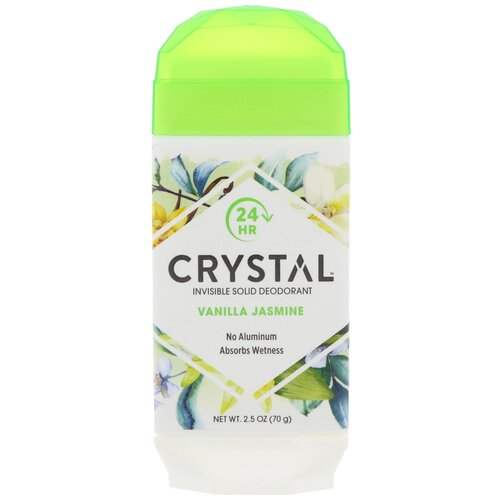 Натуральный дезодорант Твердый Невидимый Crystal Ваниль/Жасмин, 70 гр.