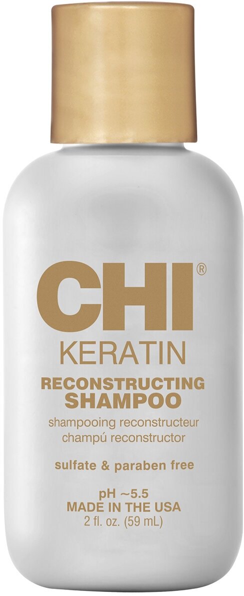 Шампунь кератиновый для повреждённых волос Chi Keratin Reconstructing Shampoo, 59 мл