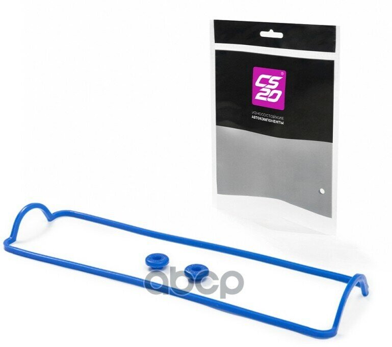 фото CS20 06735 Прокладка клапанной крышки ВАЗ 2108, 2 втулки синий силикон Profi CS-20