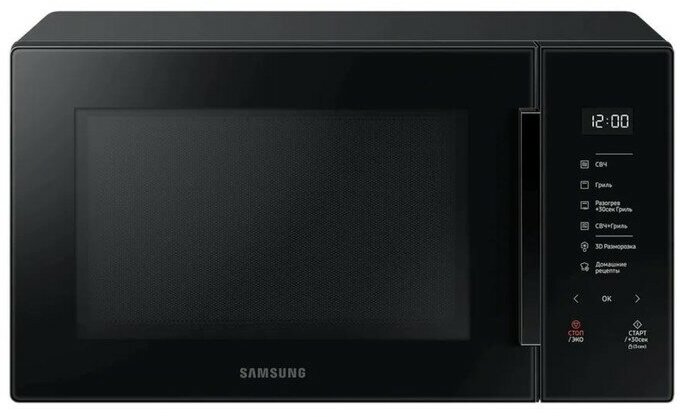 Микроволновая печь Samsung MG30T5018AK/BW, 900Вт, 30л, черный - фотография № 1