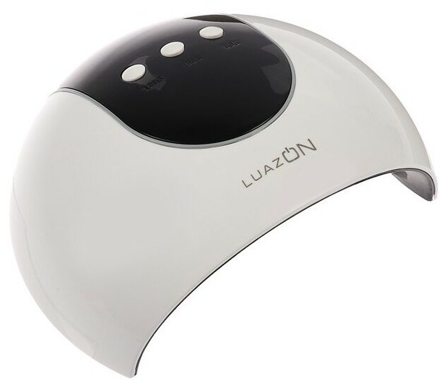Лампа для гель-лака LuazON LUF-17, LED, 220 В, 8 диодов, таймер 3 режима, белый