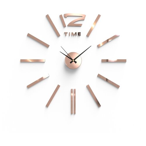 Часы настенные на клейкой ленте, 60 см, золото