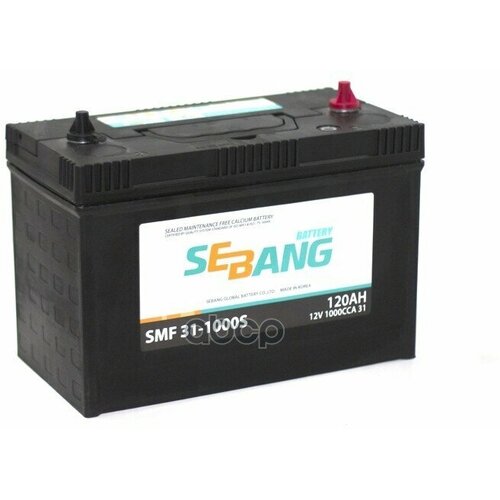 Аккумулятор Sebang Smf 120 А/Ч Прямая 330X173x240 En1 000 А Резьбовые (Америка) SEBANG арт. SMF 31-1000S