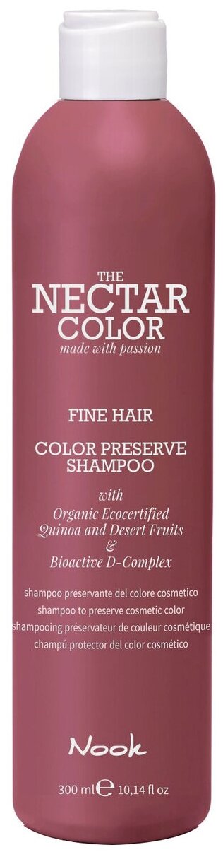 Nook шампунь The Nectar Color Fine Hair Color Preserve, 300 мл