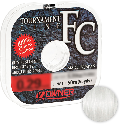 Owner Tournament Line Fluorocarbon 50м. 0.18мм. CLEAR