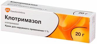 Клотримазол крем д/нар. прим., 1%, 20 г