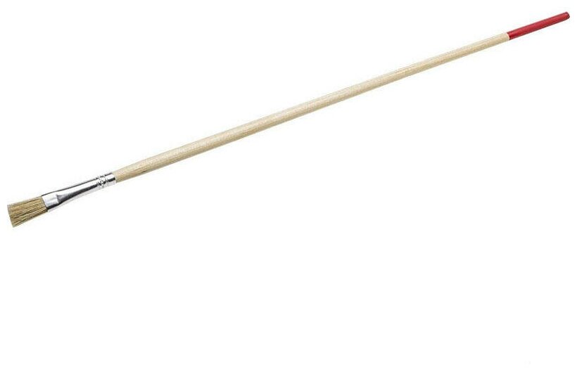 Кисть круглая тонкая STAYER "UNIVERSAL-STANDARD", светлая натуральная щетина, деревянная ручка, №6 x 8мм {0124-06}