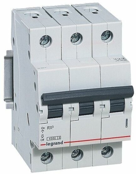 Автоматический выключатель RX3 4,5кА 25А 3П тип C. Legrand