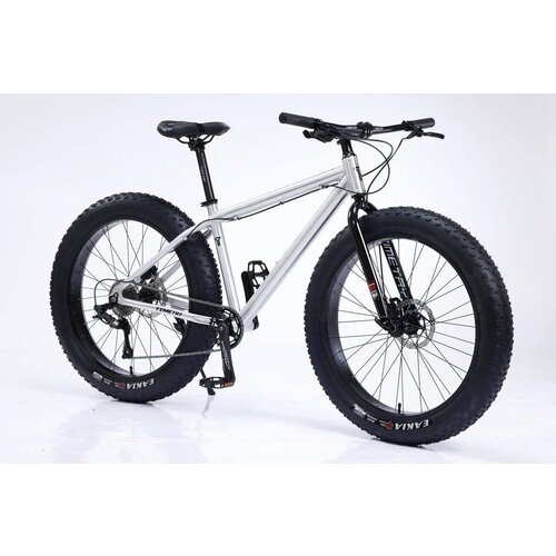 Велосипед фэтбайк Fatbike Timetry TT1099s 26 алюминиевая рама 19 Гидравлический тормоз Взрослый Подростковый Спортивный Унисекс серебристый 2745000₽