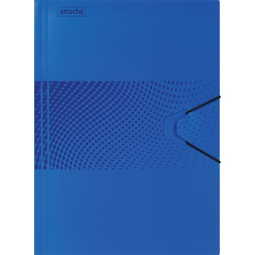 Attache Папка на резинке Digital А4+, пластик, синий папка на резинках attache а4 пластиковая фиолетовая 0 45 мм до 200 листов 488254