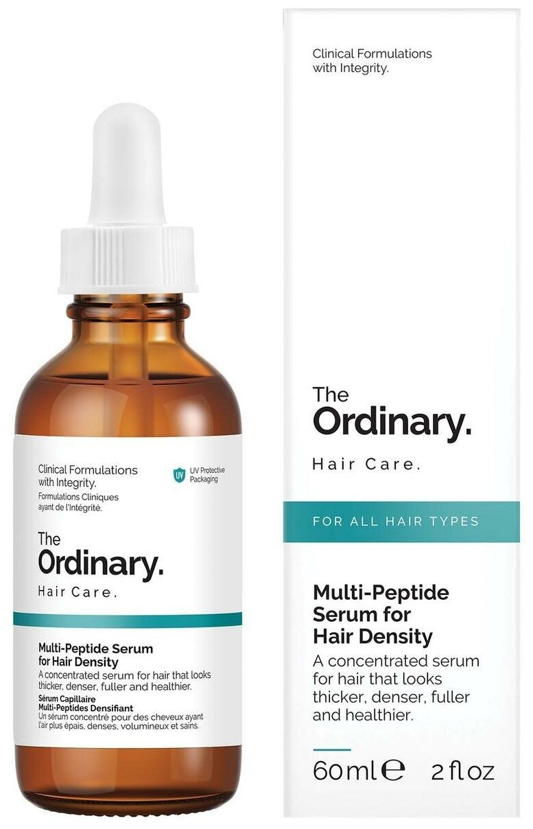 The Ordinary Мультипептидная сыворотка для густоты волос Multi-Peptide Serum for Hair Density, 150 г, 60 мл, бутылка