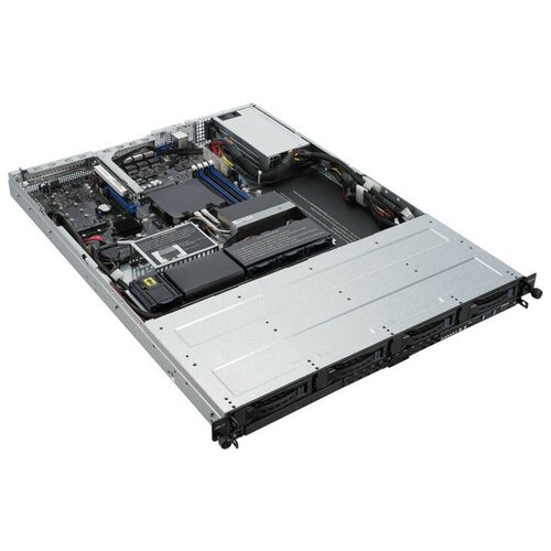 Серверная платформа 1U ASUS RS300-E10-PS4 LGA1151, C242, 4*DDR4 (2666), 6*SATA 6G, 2*M.2, 2*PCIE, DVD-RW, 5*Glan, 6*USB 3.1, VGA, 400W 80 PLUS Gold