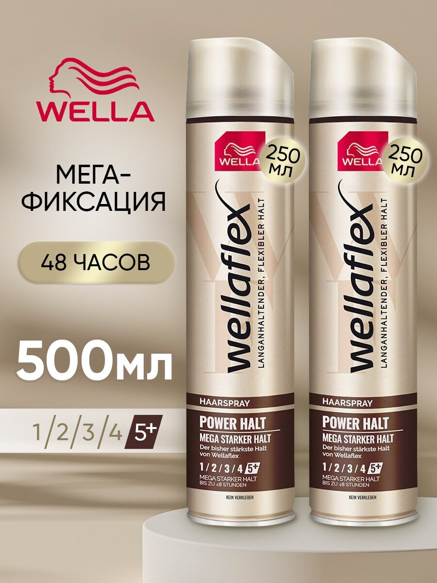 Wella Лак для волос профессиональный экстрасильной фиксации 2 шт по 250мл