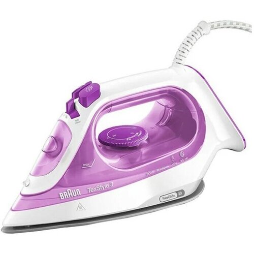 Утюг Braun SI3030PU 2300 Вт керамическая подошва 45 гмин 270 мл бело-розовый 801400₽