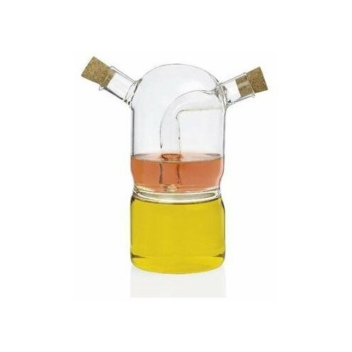 фото Andrea house бутылка для масла и уксуса transparent glass