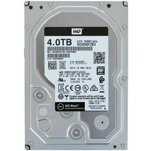 35 4 ТБ Жесткий диск WD Black WD4005FZBX 2392600₽
