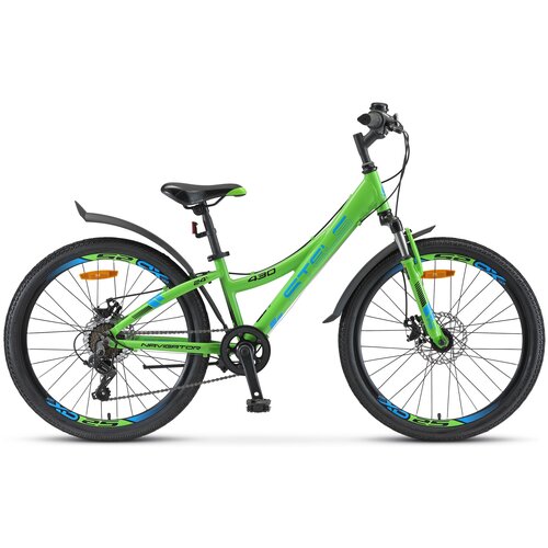 фото Подростковый горный (mtb) велосипед stels navigator 430 md 24 v010 (2021) синий 11.5" (требует финальной сборки)
