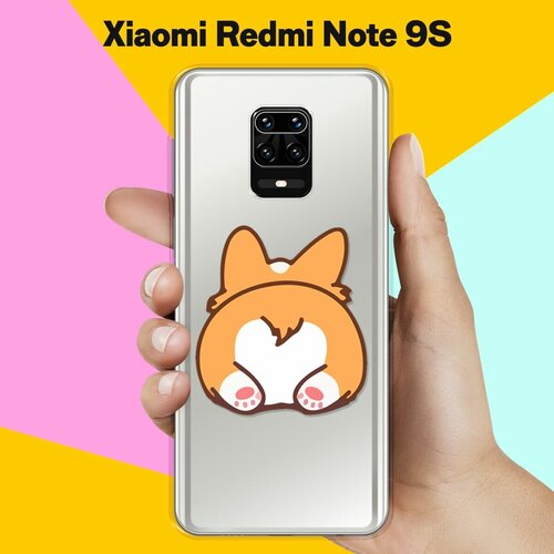 Силиконовый чехол Корги лежит на Xiaomi Redmi Note 9S силиконовый чехол корги узором на xiaomi redmi note 9s