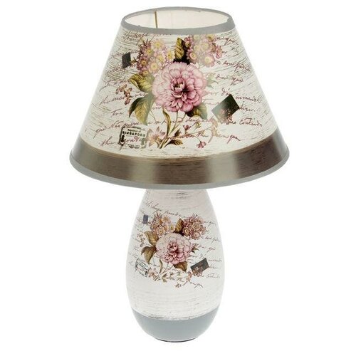 фото Настольная лампа risalux букет с пионами 1902287, 40 вт