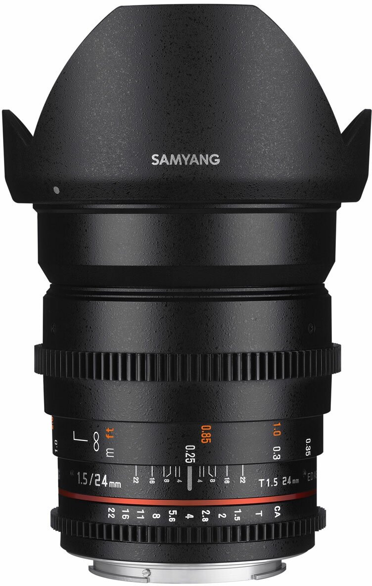 Объектив Samyang 24mm T15 ED AS UMC VDSLR II Sony E