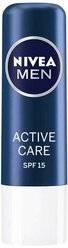 Nivea Бальзам для губ Men Active Care SPF 15