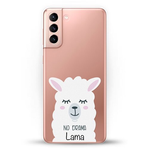 фото Силиконовый чехол лама на samsung galaxy s21+ andy & paul