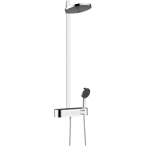 Душевая система Hansgrohe Pulsify S Showerpipe 260 2jet термостатическая ShowerTablet Select 400 24240000, хром верхний душ hansgrohe pulsify 260 2jet 24150000