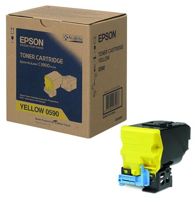 Картридж Epson C13S050590 тонер картридж Epson (C13S050590) 6 000 стр, желтый