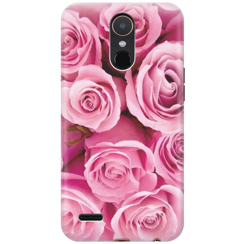 фото Cиликоновый чехол на lg k10 2017 / элджи к10 2017 с принтом "букет роз" gosso