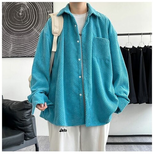Куртка-рубашка , размер ХL, синий