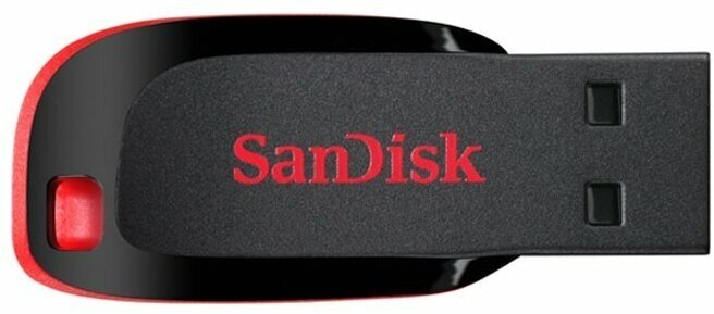 Флешка USB SanDisk 32GB CZ50 Cruzer Blade, черно-красная