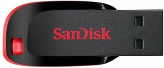 Флешка USB SanDisk 32GB CZ50 Cruzer Blade, черно-красная