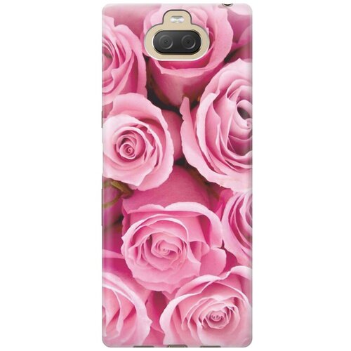 фото Cиликоновый чехол на sony xperia 10 plus / xa3 ultra / сони иксперия 10 плюс с принтом "букет роз" gosso