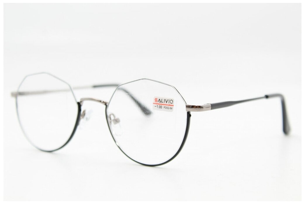 Готовые очки для зрения с флекс дужками (черные)