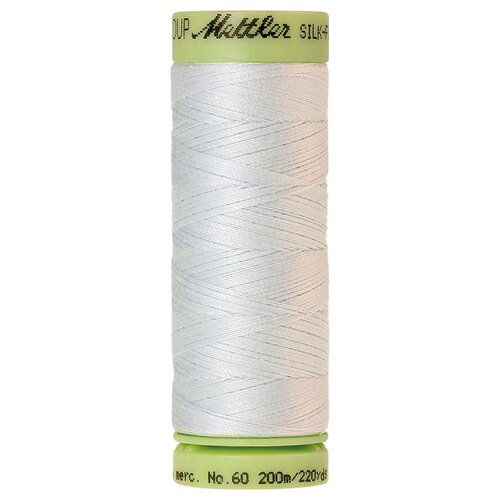 Нить для машинного квилтинга SILK-FINISH COTTON 60, 200 м 100% хлопок 0038 Glacier Green ( 9240-0038 )