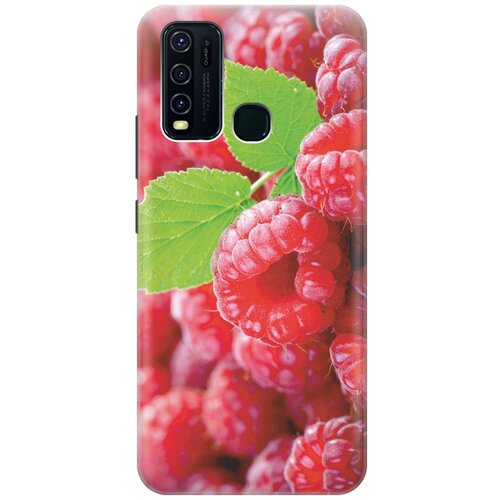 фото Cиликоновый чехол на vivo y30 / виво у30 с принтом "малинка" gosso