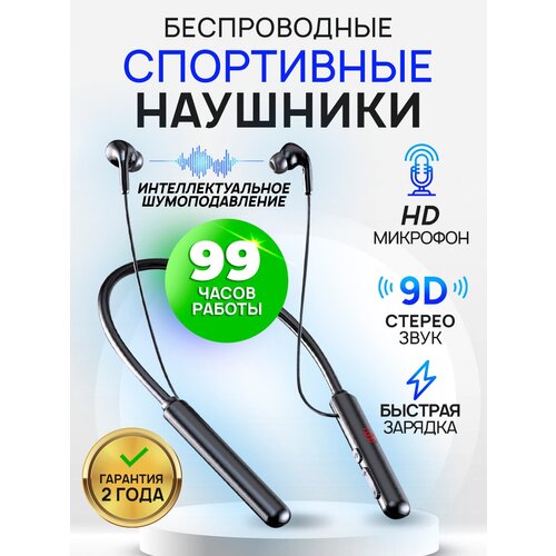 Наушники беспроводные спортивные электронные с микрофоном 88000₽