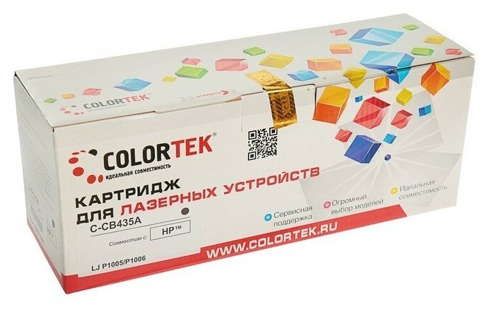 Картридж лазерный Colortek CT-CB435A (35A) для принтеров HP