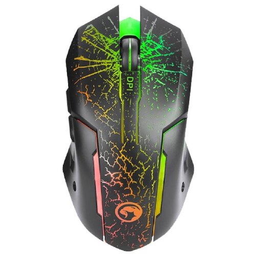 Мышь MARVO M207, игровая, проводная, подсветка, 3200 dpi, USB, чёрная