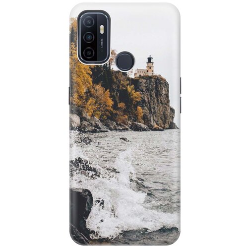 фото Cиликоновый чехол на oppo a53 (2020) / a32 / оппо а53 2020 / а32 с принтом "северный маяк" gosso